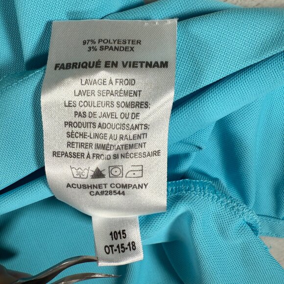 Footjoy Polo Shirt Men Size XXL Blue Short Sleeve Embroidered LACANA Golf FJ GUC - Picture 9 of 13